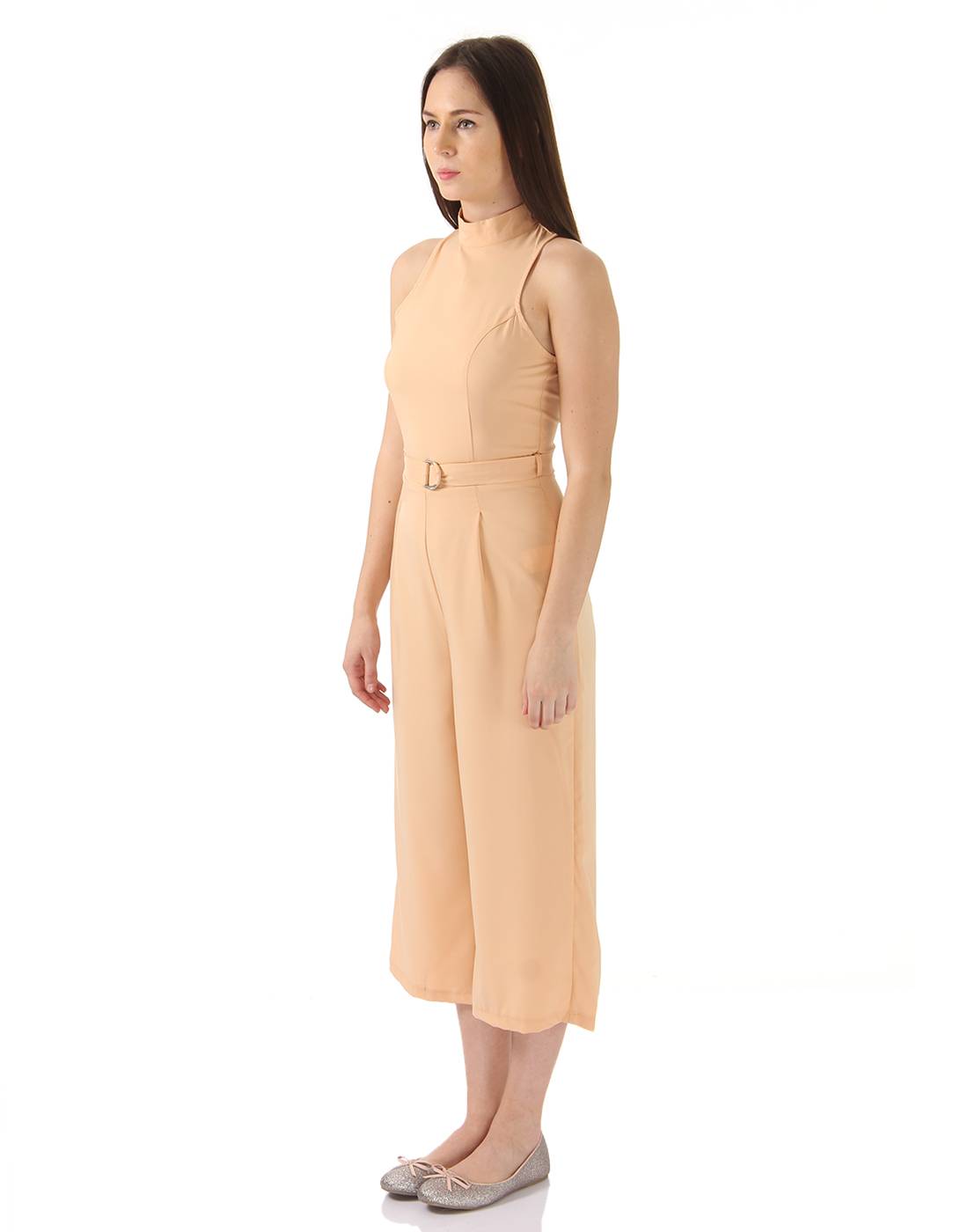 Ax Paris Women Casual Wear Peach Jump Suit